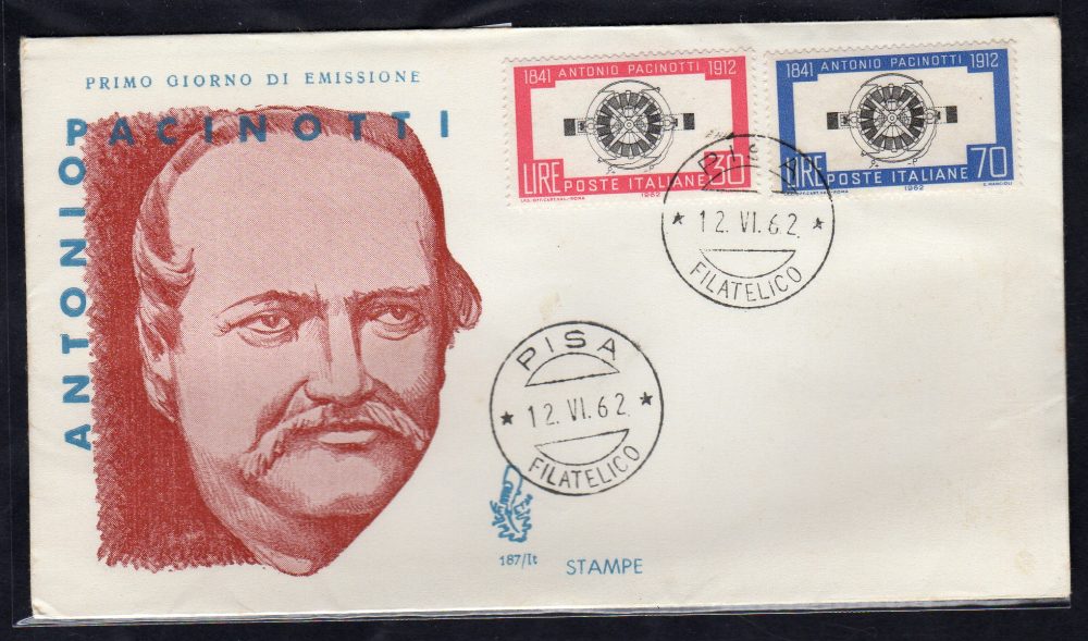 Italia FDC Venetia 1961 Romagnosi striscia di tre viaggiata per l'Italia