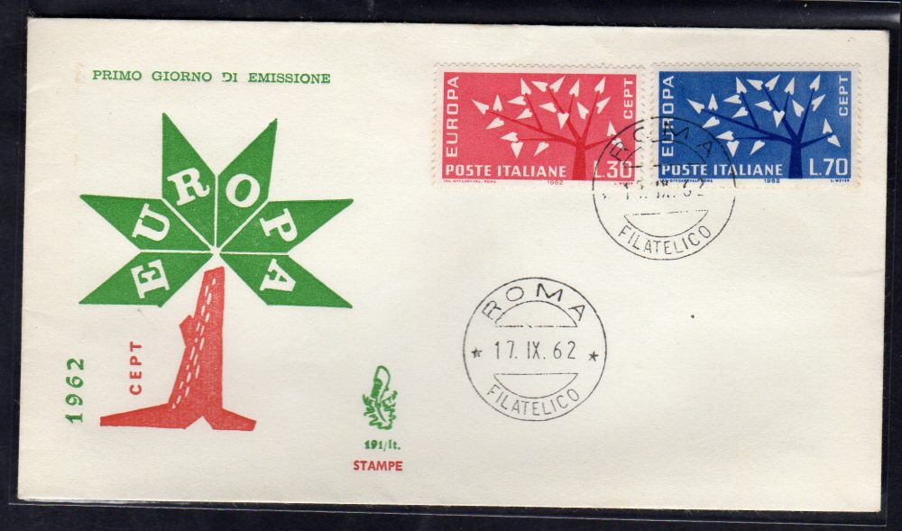 Italia FDC Venetia 1962 Europa  non viaggiata