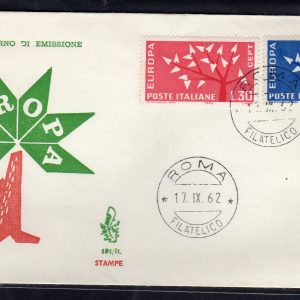 Italia FDC Venetia 1962 Europa  non viaggiata