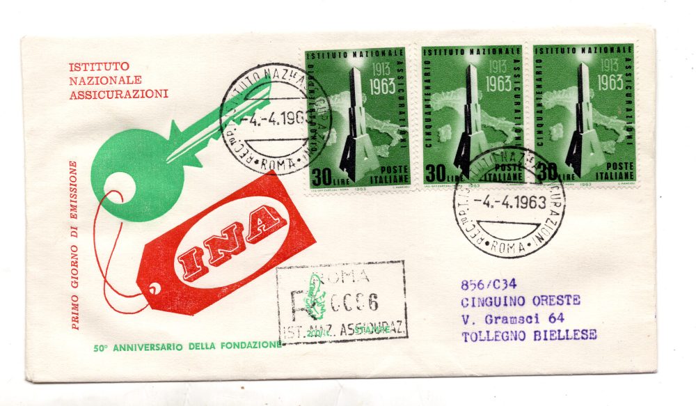 Italia FDC Venetia 1962 Corte dei Conti  non viaggiata