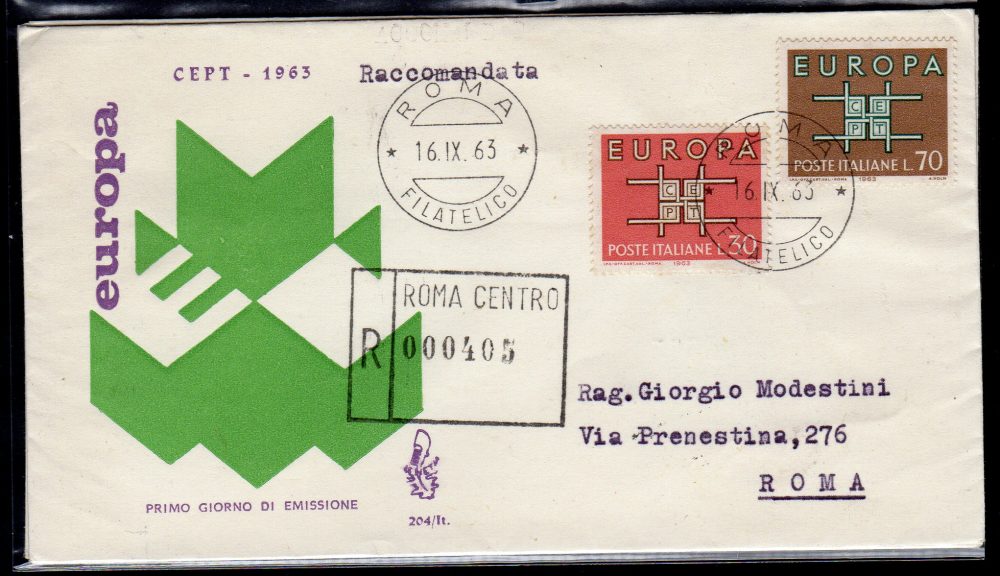 Italia FDC Venetia 1962 Corte dei Conti  non viaggiata