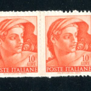 Michelangiolesca Lire 10 stelle IV quartina non dentellata