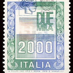 Arte '76 Lire 150 Marinetti doppia varietà