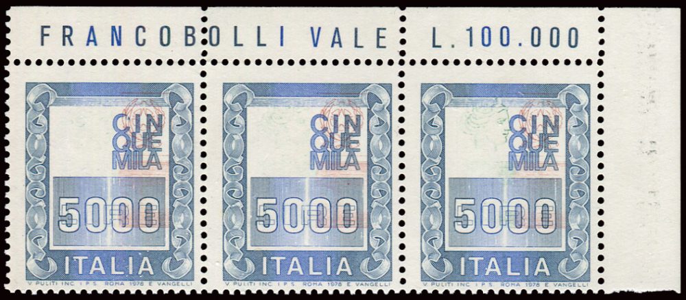 Arte '76 Lire 150 Marinetti doppia varietà