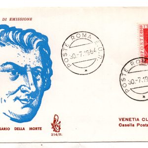 Italia FDC Venetia 1964 G.B.Bodoni  viaggiata  per l'Italia