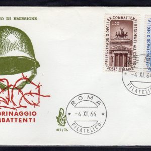 Italia FDC Venetia 1964 Ex Combattenti  non viaggiata