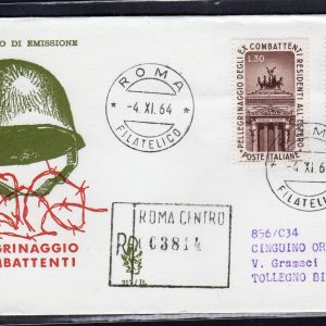 Italia FDC Venetia 1964 Ex Combattenti  non viaggiata