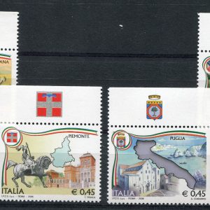 Regioni d'Italia 2006 serie completa di 4 valori con bandella