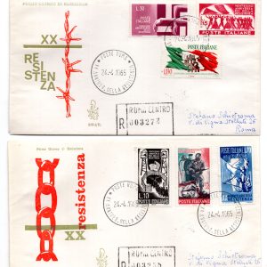 Italia FDC Venetia 1965 XX Ann. Resistenza  viag Racc. per l'Italia