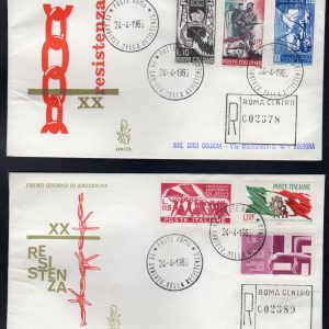 Italia FDC Venetia 1965 XX Ann. Resistenza  viag Racc. per l'Italia