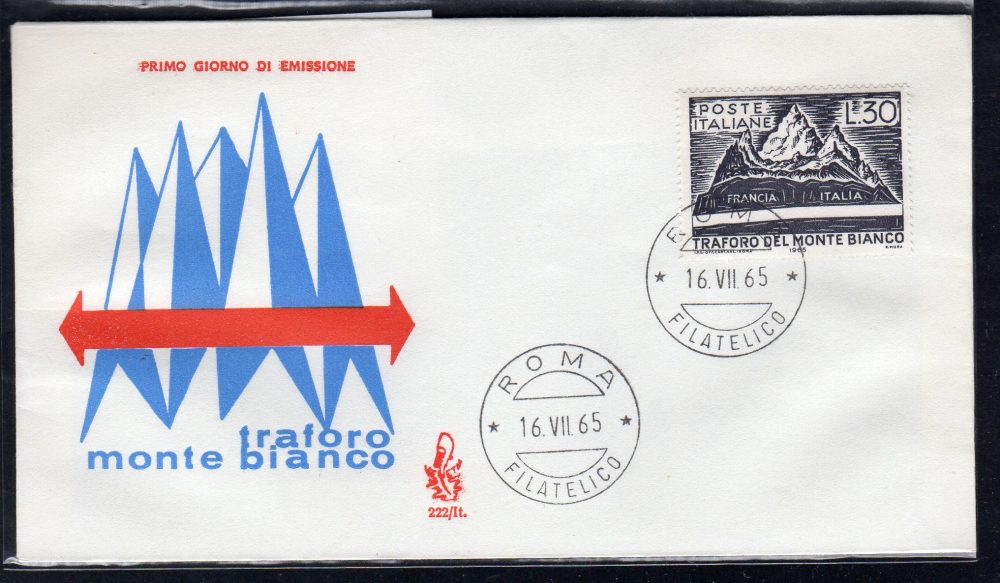 Italia FDC Venetia 1965 XX Ann. Resistenza  viag Racc. per l'Italia