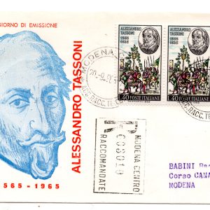 Italia FDC Venetia 1965 Tassoni  viaggiata  per l'Italia