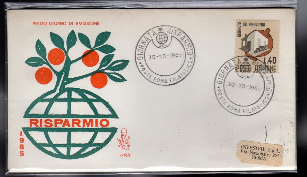 Italia FDC Venetia 1965 Tassoni  viaggiata  per l'Italia