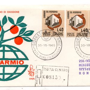 Italia FDC Venetia 1965 Tassoni  viaggiata  per l'Italia