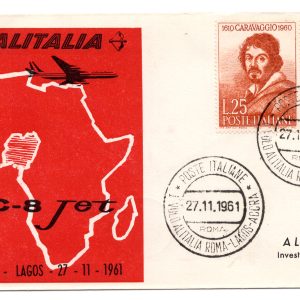 Primo volo Alitalia Roma-Lagos del 27/11/61