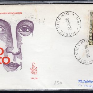 Italia FDC Venetia 1966 Giotto  viaggiata  per l'Italia 720