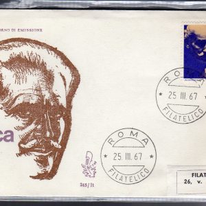 Italia FDC Venetia 1967 Toscanini  viaggiata  per l'Italia 739