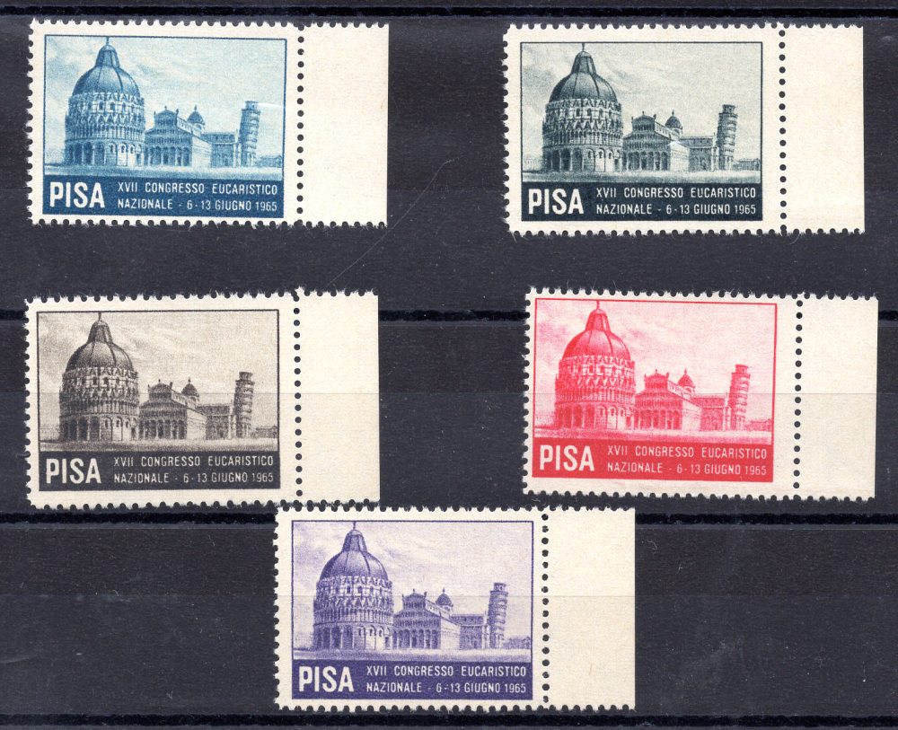 Pisa XVII Congresso Eucaristico - Emissione privata 1965