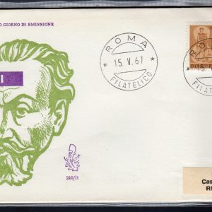 Italia FDC Venetia 1967 Monteverdi  viaggiata  per l'Italia