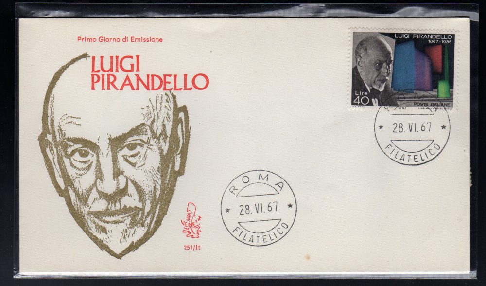 Italia FDC Venetia 1967 Pirandello  non viaggiata