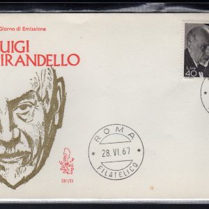 Italia FDC Venetia 1967 Pirandello  non viaggiata