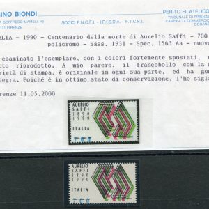 Castelli Lire 100 macchinette  varietà taglio spostato