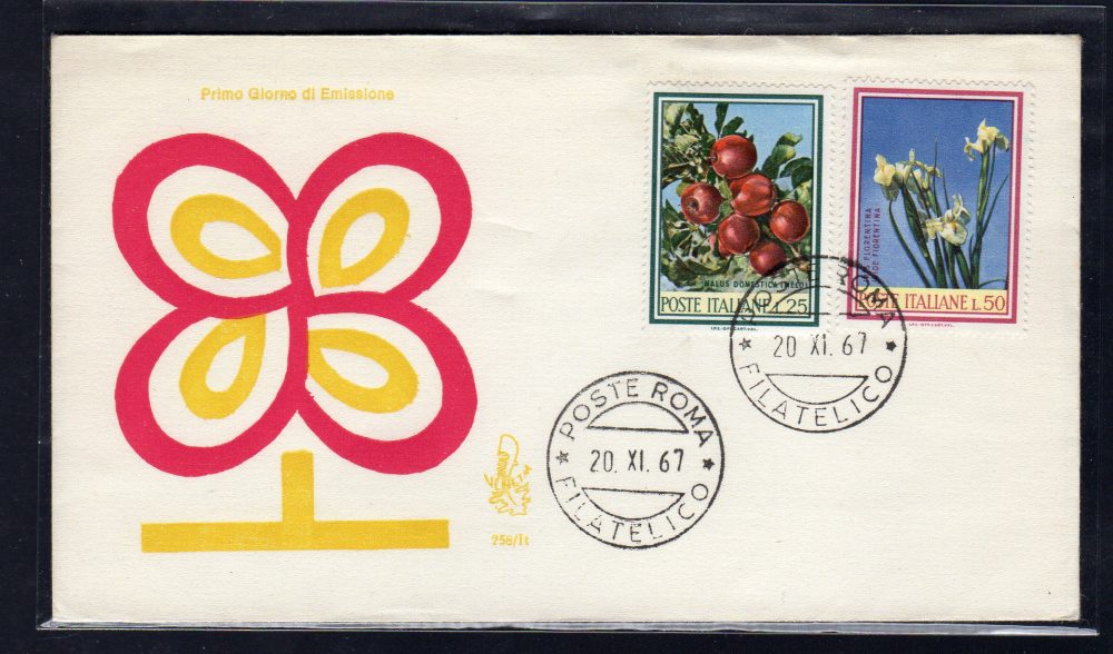 Italia FDC Venetia 1967 Flora  non viaggiata