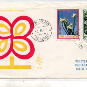 Italia FDC Venetia 1967 Flora  viaggiata  per l'Italia 789