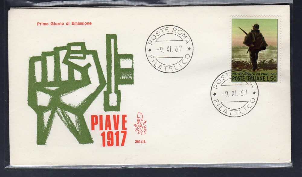 Italia FDC Venetia 1967 Piave  non viaggiata