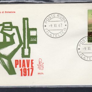 Italia FDC Venetia 1967 Piave  non viaggiata