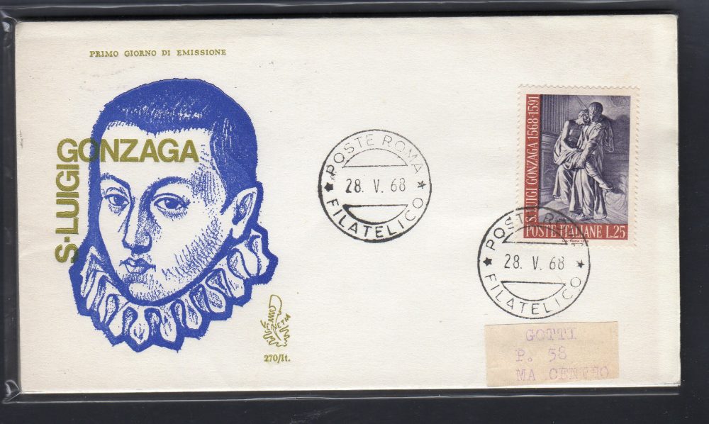 Italia FDC Venetia 1968 Gonzaga  viaggiata  per l'Italia