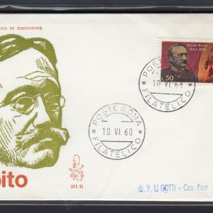 Italia FDC Venetia 1968 Boito  viaggiata  per l'Italia 836