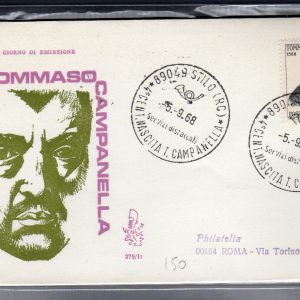 Italia FDC Venetia 1968 Campanella  viaggiata  per l'Italia 848