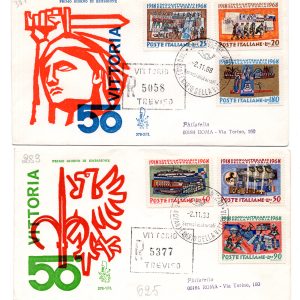 Italia FDC Venetia 1968 Vittoria  viaggiata Racc. per l'Italia