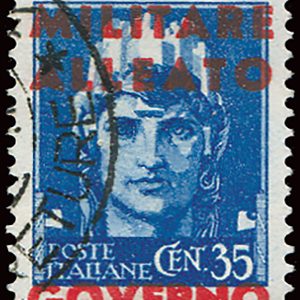 Napoli Occ. Alleata - Cent. 35 Governo in basso