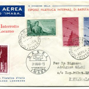 Volo IMABA Milano/Basilea del 29.8.48
