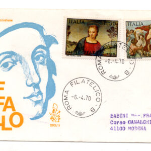 Italia FDC Venetia 1970 Raffaello Sanzio  viaggiata  per l'Italia