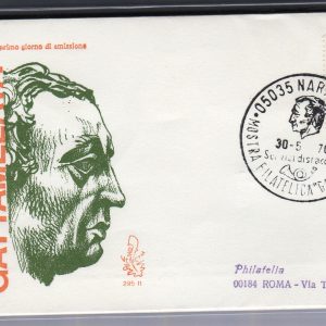 Italia FDC Venetia 1970 Erasmo da Narni  viaggiata  per l'Italia 906