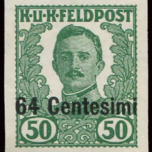 Friuli Occ. Austriaca - Prova non dentellata Cent. 64 su 50