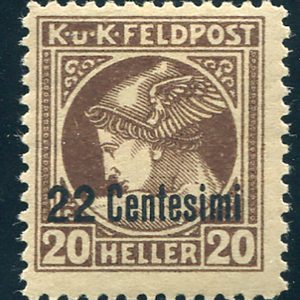 Friuli - Veneto Occ. Austriaca - Francobollo per Giornali 22 c. su 20
