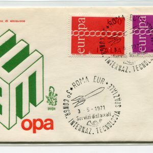 Italia FDC Venetia 1971 Europa  viaggiata  per l'Italia