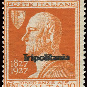 Tripolitania - Volta Cent. 50 doppia soprastampa