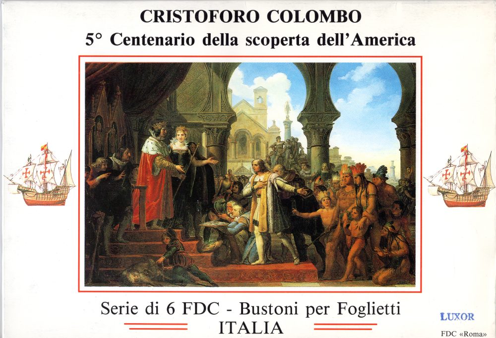 Cristoforo Colombo Scoperta dell'America foglietti FDC