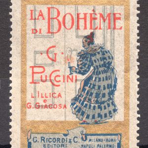 Erinnofilo La Bohème di G. Puccini - G. Ricordi Editore