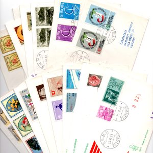 Italia 1966 Annata completa LEGGERE DESCRIZIONE  su busta FDC Venetia