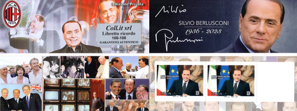 Libretto Calcio Silvio Berlusconi - Cat. Unificato n. LC 3/24 - Solo 76 esistenti