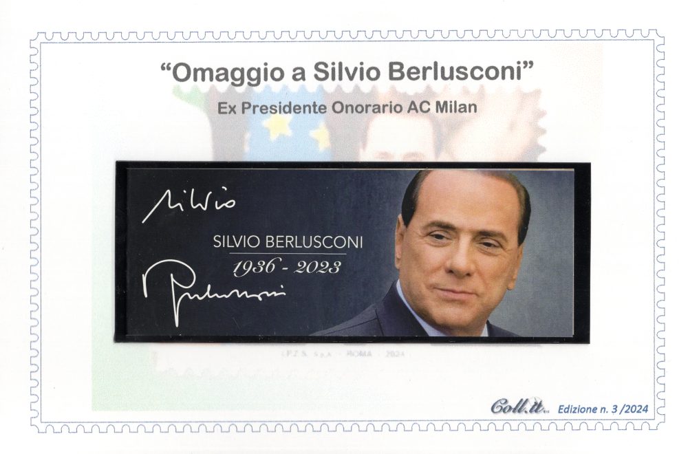 Libretto Calcio Silvio Berlusconi - Cat. Unificato n. LC 3/24 - Solo 76 esistenti