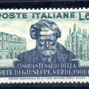 Verdi Lire 60 n. 679 varietà dent. 14 x 13,3/4 pettine basso con filigrana in posizione "CD"