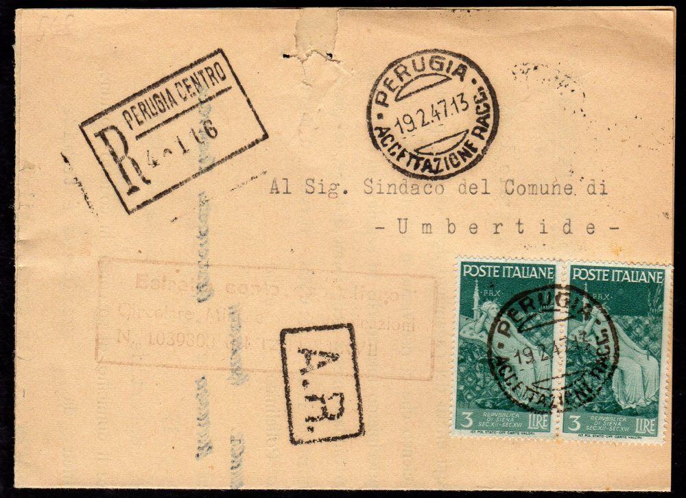 G.N.R. - Cent. 75 n. 478a soprastampa di Verona capovolta