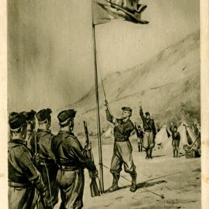 Balilla - Cartolina "L'alza bandiera al campo" - V. Pisani - viaggiata